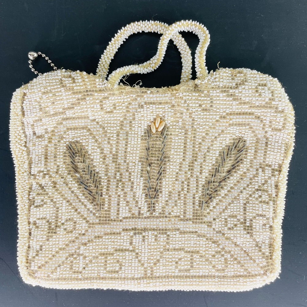 Vintage Beaded Evening Bag / Flapper Purse - 1920s-30s Art Deco Czechoslovakian
